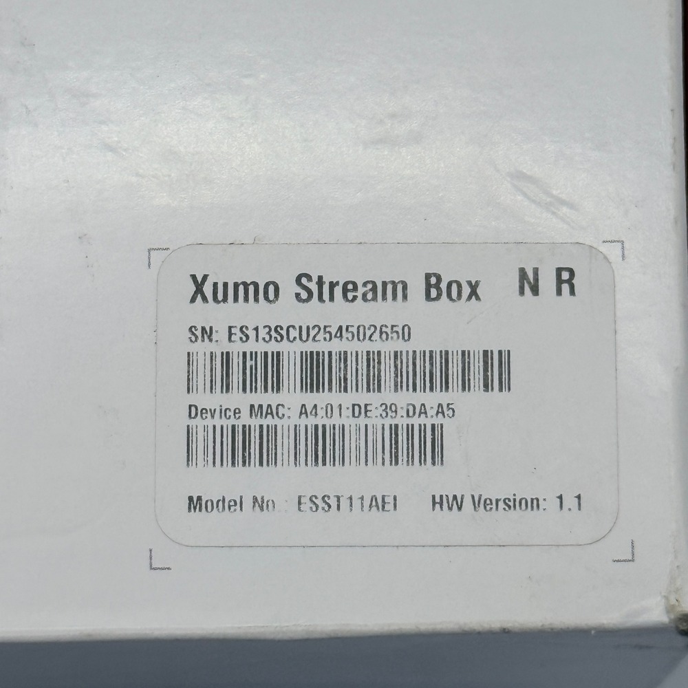 Xumo Stream Box ES1 (A) 4K UHD Streaming Media Player Model ESST11AEI Black - Picture 8 of 12
